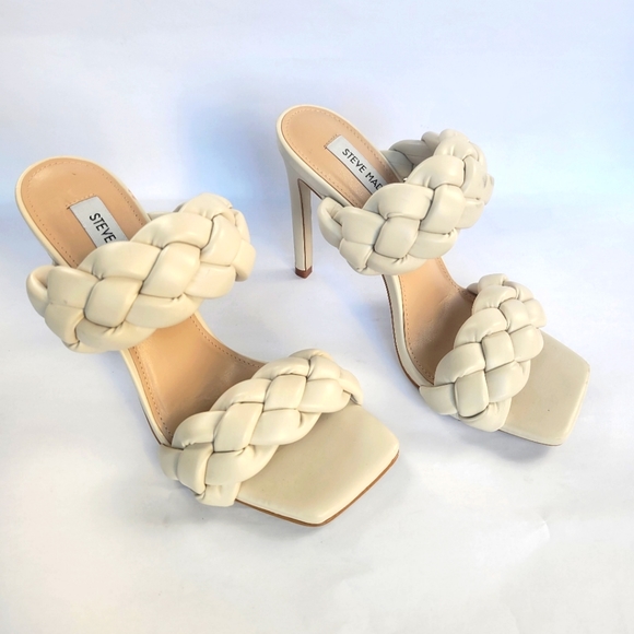 Steve Madden Kenley Off White Sandals Size 7.5M - Picture 5 of 10